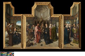 Het Colibrant Drieluik, c.1517 door Goossen van der (1465 c.1538) Weyden