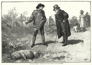 "Is ze niet mooi?" (gravure) door Gordon Frederick (after) Browne