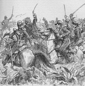 Gevangen door een gedurfde slag Abd-El-Kadrs Smalah, 1902 door Gordon Frederick Browne