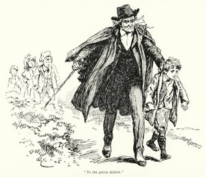 Illustratie voor The Story of the Treasure Seekers door E Nesbit door Gordon Frederick Browne