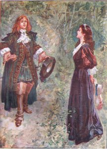 "Ben ik nu naar je zin neef?", uit Lorna Doone pub. door W & R Chambers Ltd, 1921 door Gordon Frederick Browne