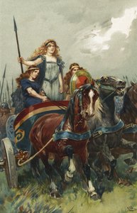 Koningin Boadicea door Gordon Frederick Browne