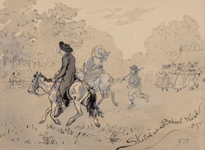 Schets bij een schoolfeest, 1895 door Gordon Frederick Browne
