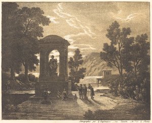 Klassiek landschap door Gottfried Engelmann