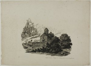 Landschap met processie