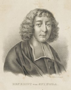 Portret van Baruch Spinoza, ca. 1830-1840 door Gottfried Küstner