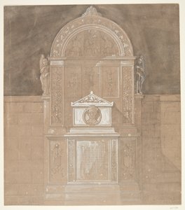 Grafmonument voor baron C. F. von Rumohr 1845 door Gottfried Semper