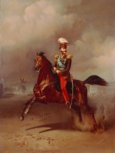 Portret van Graaf Vladimir Fyodorovich Adlerberg door Gottfried Willewalde
