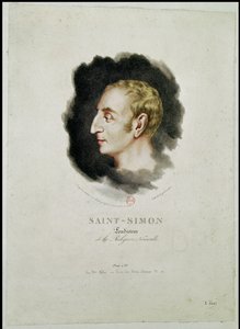 Portret van Claude Henri de Rouvroy, Graaf Saint-Simon (1760-1825) kort na zijn dood, 1825