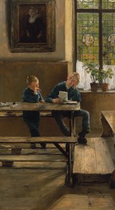 In het weeshuis, ca 1886 (olieverf op paneel)