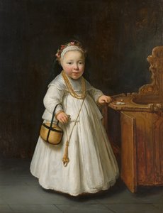 Meisje bij een hoge stoel, 1640