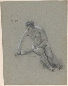 Zittende vrouw door Govert Flinck (attributed to)