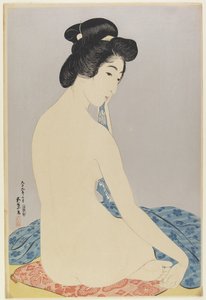 Vrouw na het bad, juli 1920 door Goyo Hashiguchi