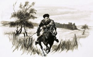 Broeder Johannes op een vurig Mongools paard door Graham Coton