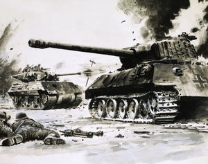 Tanks in de straten door Graham Coton
