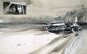 De crash van een BEA Elizabethan op de luchthaven van München door Graham Coton