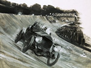 Ongeïdentificeerde motorrace door Graham Coton