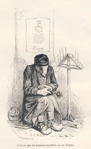 Kerkmuis. Vignetten geïllustreerd door JJ Granville. Gravure gesigneerd Andrew, Best en Leloir in het deel 