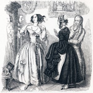 De jonge weduwe - Fabels van La Fontaine door Grandville