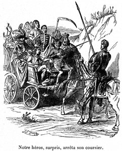 Illustratie van de avonturen van Don Quichot geschreven door Cervantes door Grandville (1803 47)