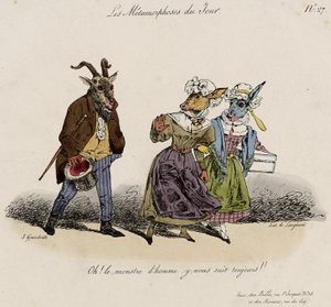 De Metamorfosen van de Dag, Nr. 27 door Grandville