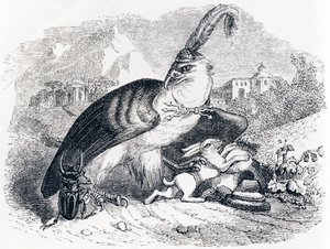 De adelaar en de slak - Fabels van La Fontaine door Grandville