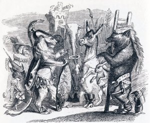 De leeuw die ten oorlog trekt - Fabels van La Fontaine