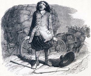 De modderige wagenmaker - Fabels van La Fontaine door Grandville