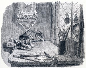 De slang en de vijl - Fabels van La Fontaine door Grandville
