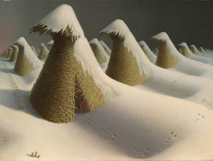 Januari door Grant Wood