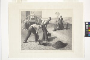 Boomplantgroep door Grant Wood
