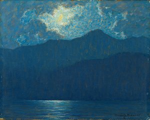 Zonsopgang Over Cataline Island door Granville Redmond