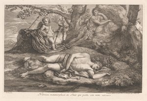 Narcissus en Echo door Gérard Audran