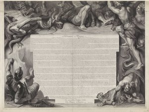 Allegorisch ruiterportret van Lodewijk XIV, koning van Frankrijk