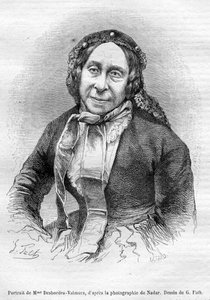 Portret van Marceline Desbordes Valmore door «Gérard» d’après Georges Fath d’après Nadar
