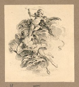 Hymen en Putto door Gravelot