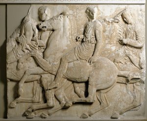 Griekse kunst: galopperende ruiters, Parthenon-fries