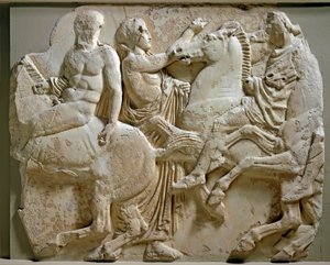 Griekse kunst: ruiters (fries van het Parthenon)