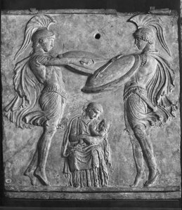 Plaque Campana, Dans van de Curetes, uit Myrina, Klein-Azië door Greek