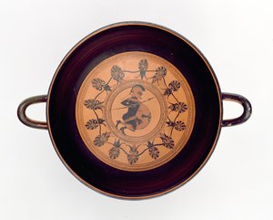 Siana Beker die een Krijger afbeeldt, c.560 BC door Greek