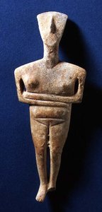 Cycladisch Beeldje, Naxos, c.3000-2000 v.Chr. door Greek
