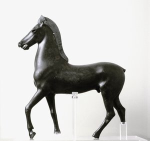 Bronzen beeldje van een paard, laat 2e-1e eeuw v.Chr.
