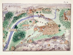 Slag om de Citadel bij Arta, plaat 9 uit Beeldende Geschiedenis van de Griekse Onafhankelijkheidsoorlog door Generaal Makryjannis door Greek School