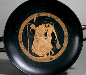 Roodfigurenbeker door Greek School