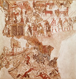 De dood van Libiërs, Akrotiri fresco, Thera (nu Santorini) (Griekenland), Minoïsche beschaving