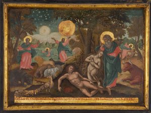 Credo in Deum, Schepping Het geloof van de apostelen, 1700 door Greek icon