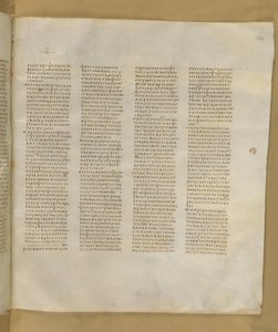 Codex Sinaiticus, Add. MS 43725, f.304r, ca. 325-375 door Greek School