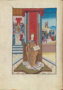 Justitia Justice uit Margareta Philosophica, 16e eeuw