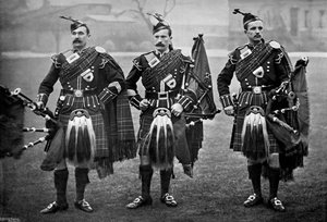 Pijpers van de 1e Scots Guards