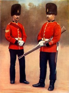 Sergeant en soldaat van de Dubin Fusiliers